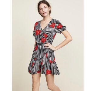 Bianca Ruffle wrap dress Madewell NWOT